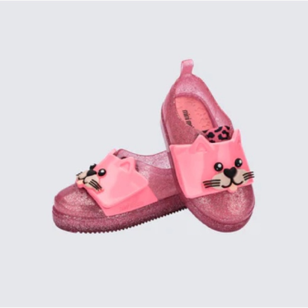 Mini Melissa Toddler Jelly Pop Safari BB Cat Velcro shoes
